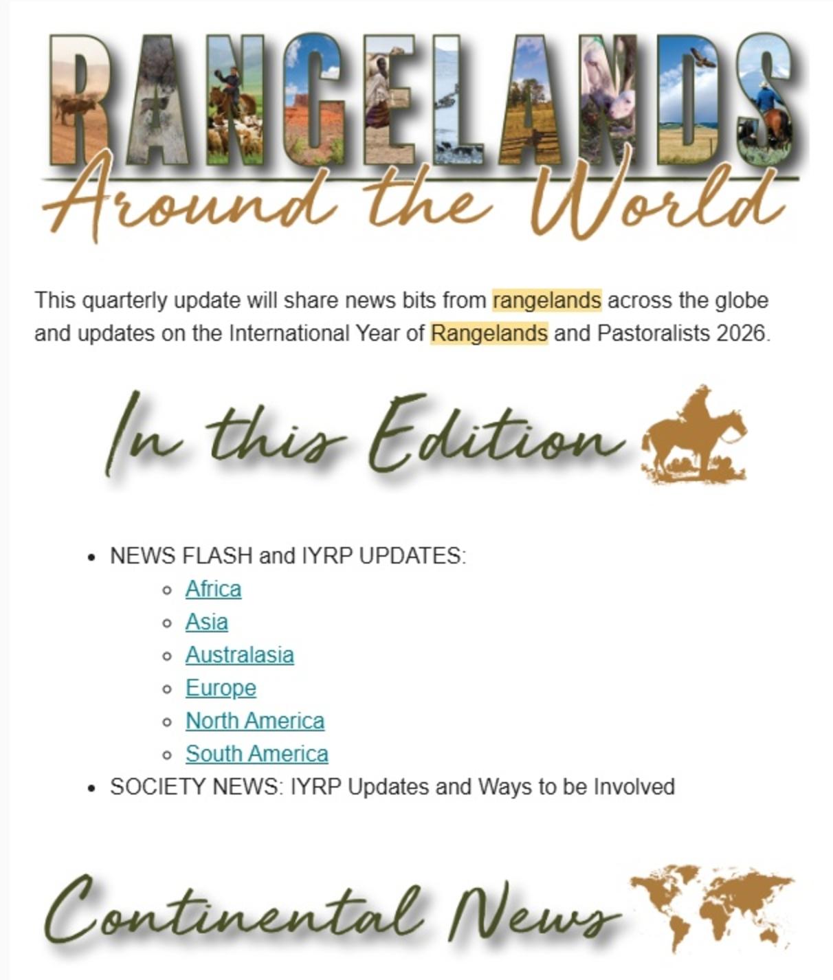 Rangeland News &ndash; 2019 Fall Edition